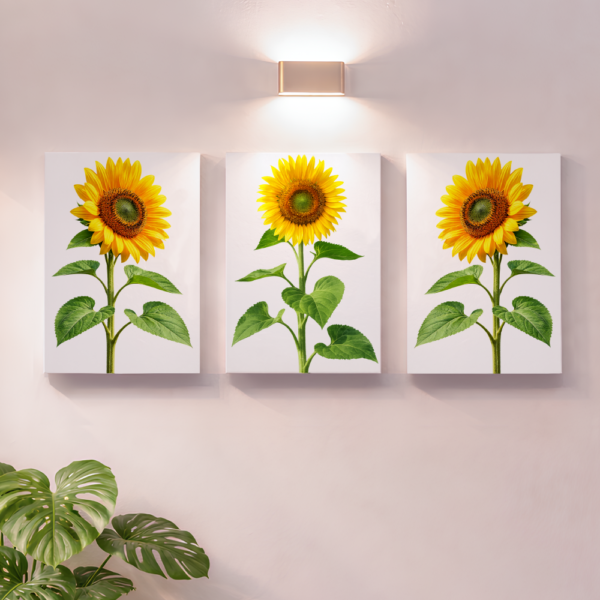 선샤인 해바라기 캔버스 액자 3종