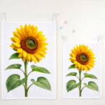 해바라기 패브릭포스터 3종